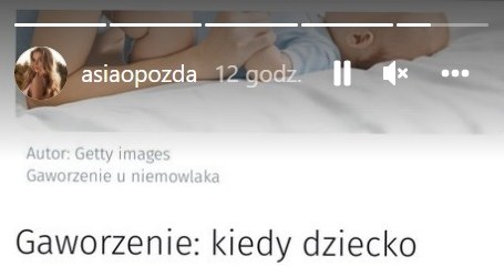 Wzruszona Opozda dzieli się postępami synka /Instagram