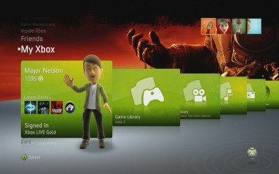Xbox Live - interfejs /Informacja prasowa