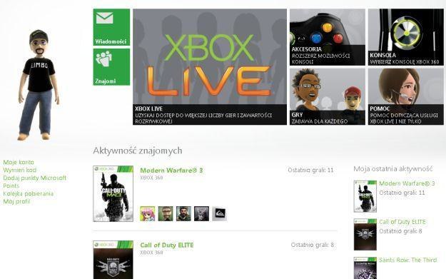 Xbox Live - motyw graficzny /Informacja prasowa