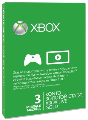 Xbox Live! - trzymiesięczny abonament na usługę Microsoftu /materiały prasowe