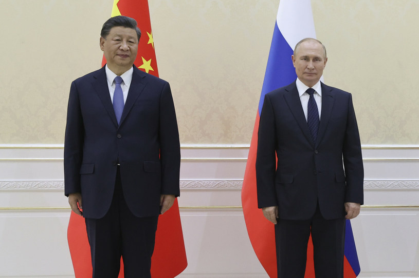 Xi Jinping i Władimir Putin /Alexandr Demyanchuk/Associated Press /East News