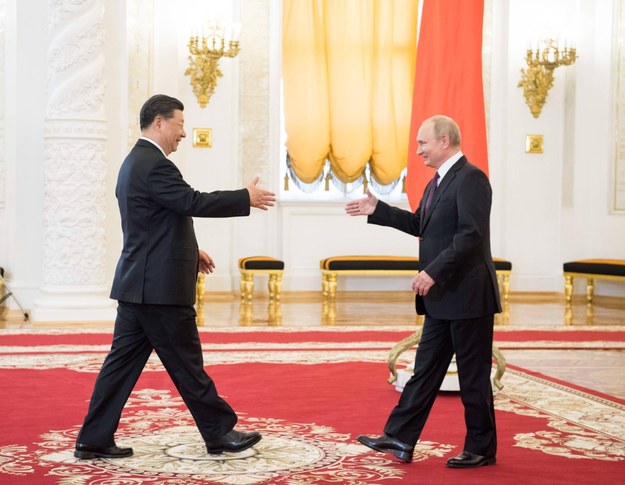 Xi Jinping i Władimir Putin /Li Xueren /PAP/Photoshot