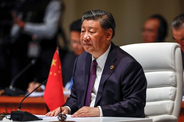 Xi Jinping miał przemawiać w czasie panelu, ale ostatecznie zamiast niego oświadczenie wygłosił minister /GIANLUIGI GUERCIA/POOL /PAP/EPA