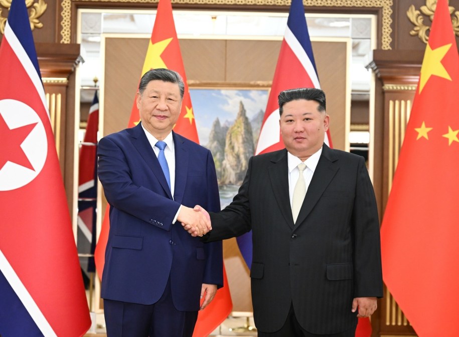 Xi Jinping z wizytą w Korei Północnej /Yan Yan/Xinhua News/East News /East News