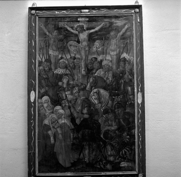 XII stacja Drogi Krzyżowej - Jezus umiera na krzyżu. Obraz pędzla Lucasa Cranacha /Andrzej Wituszyński /PAP