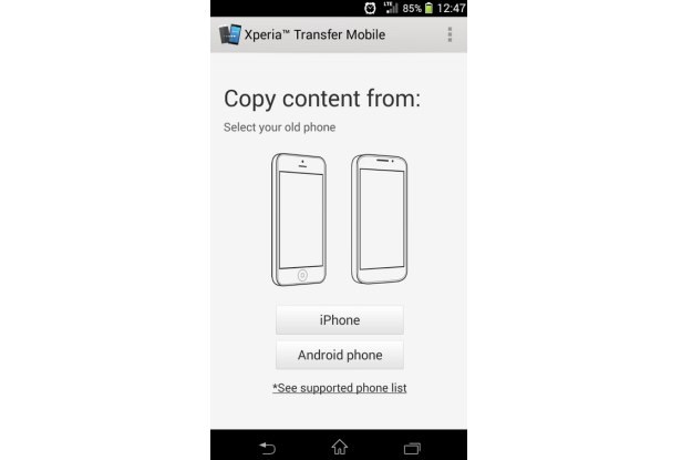 Xperia Transfer Mobile /materiały prasowe