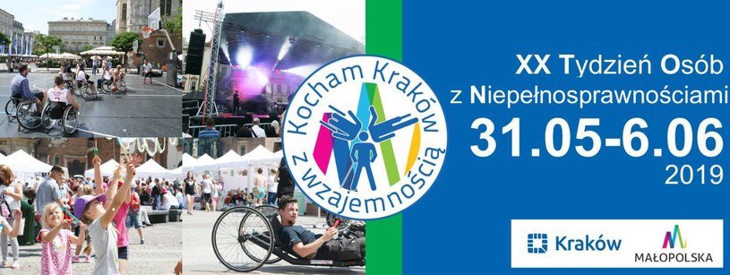 XX Tydzień Osób Niepełnosprawnych „Kocham Kraków z Wzajemnością” /materiały prasowe