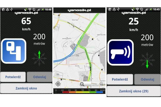 Yanosik to darmowa aplikacja na telefony z systemem Android oraz iPhone'y /materiały prasowe