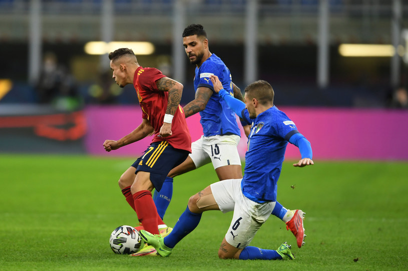 Yeremi Pino, Emerson Palmieri y Marco Verratti /AFLO/NEWSPIX.PL/Newspix