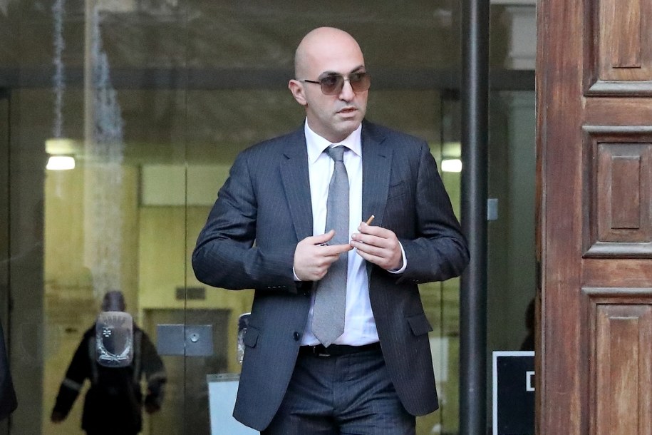 Yorgen Fenech po opuszczeniu siedziby sądu w Valletcie /DOMENIC AQUILINA /PAP/EPA