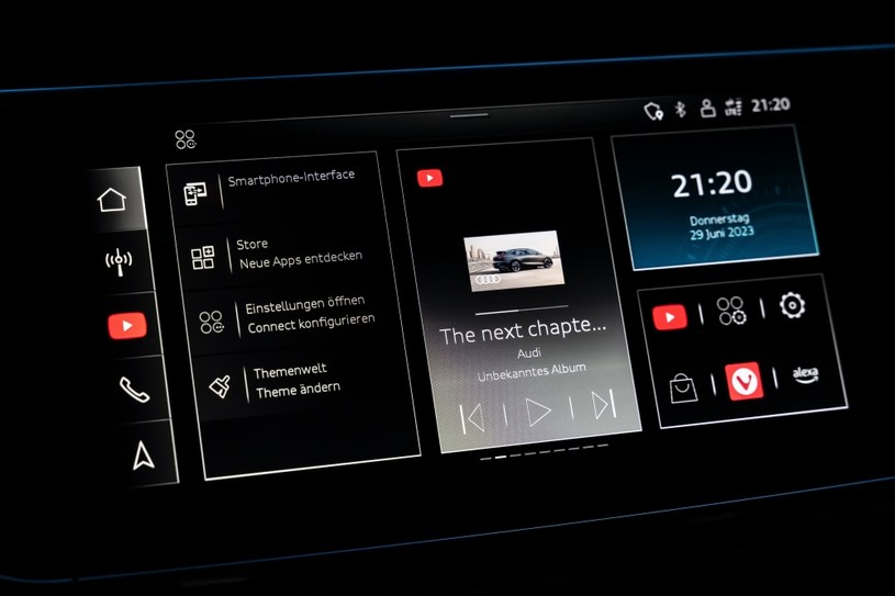YouTube będzie dostępny w niemal wszystkich modelach Audi /Audi /materiały prasowe