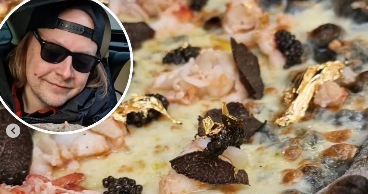 Youtuber MrKryha spróbował najdroższej pizzy w Polsce /Instagram