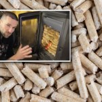 pellet Youtuber napalił w piecu pączkami. Bo są tańsze niż pellet