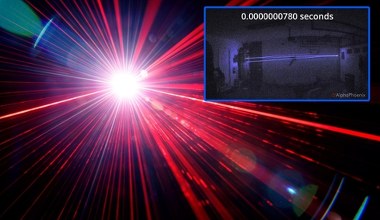 Youtuber sfilmował w garażu światło lasera w 2 miliardach klatek na sekundę