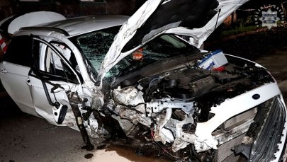 Z auta nie zostało wiele. Kierowca prawdopodobnie był pijany