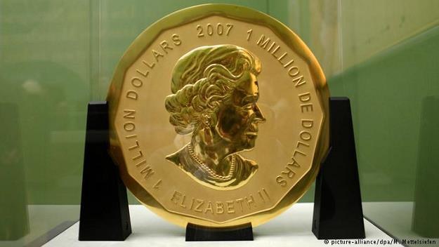 Z berlińskiego Muzeum Bodego zginęła złota moneta o nominale miliona dolarów /Deutsche Welle