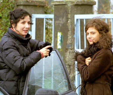 Z Grażyną Wolszczak w serialu "As" (2003)