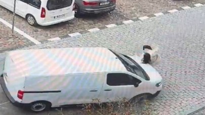 Z impetem wjechał w ciężarną na pasach [FILM]