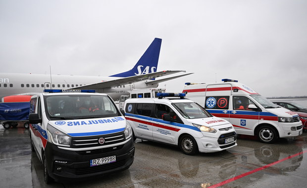 Z Jasionki do szpitali w Norwegii. Kolejny transport pacjentów z Ukrainy