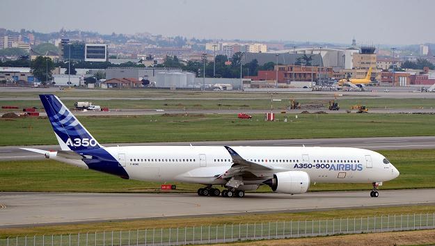 Z lotniska w Tuluzie we Francji swój pierwszy testowy lot rozpoczął Airbus A350XWB /AFP