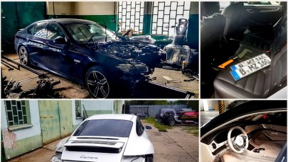 Z luksusowych aut usuwali fotele albo lampy. Sprzedawali jako uszkodzone