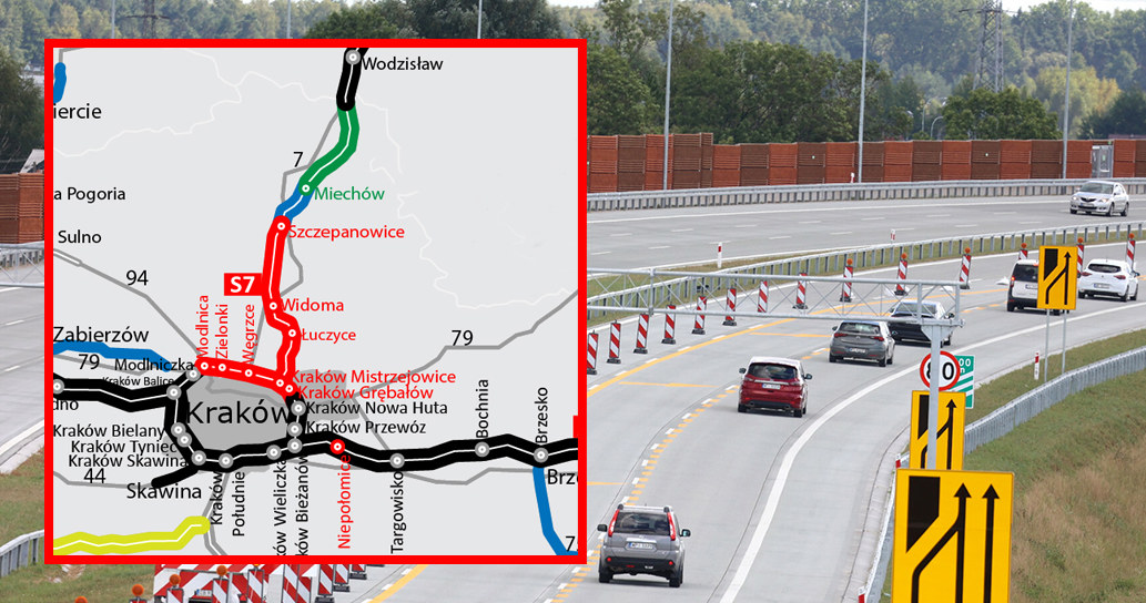 Z Małopolski do Warszawy coraz szybciej Mapa: GDDKiA / Fot. /Piotr Molecki /East News