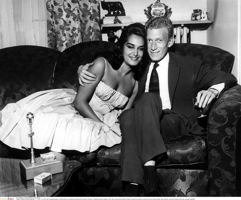 Z mężem Lucienem Morissem w 1967 roku /Friedrich /Agencja FORUM