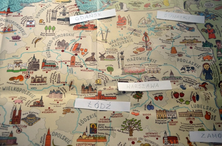 Z mniejszymi dziećmi możecie wykorzystać uproszczoną mapę. /Marlena Chudzio /RMF FM