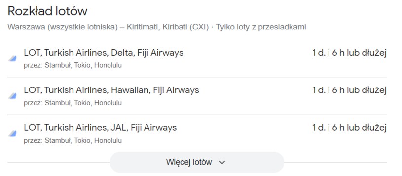 Z Polski do Poland można polecieć samolotem. Trzeba się jednak nastawić na długą podróż z przesiadkami. /Google /materiał zewnętrzny