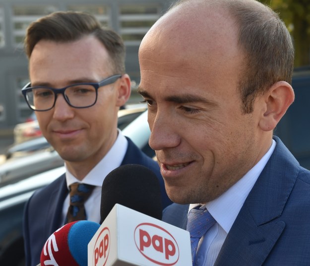 Z prawej: Minister sprawiedliwości Borys Budka /Jacek Bednarczyk /PAP
