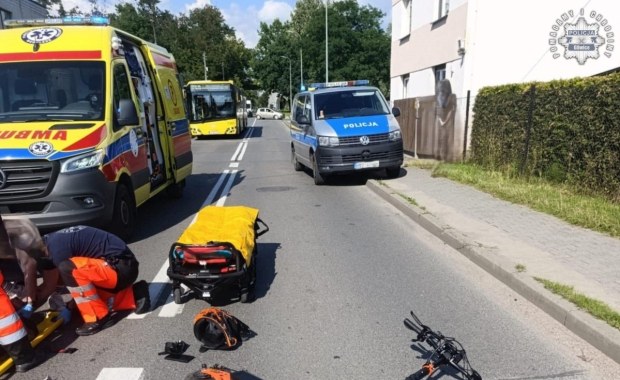 Z prawie 4 promilami na hulajnodze elektrycznej, ale w kasku!