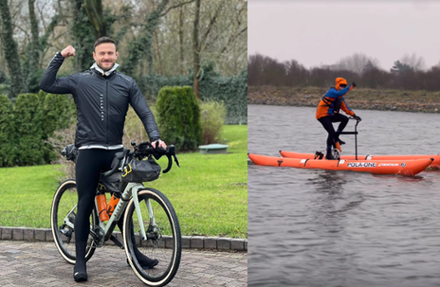 Z roweru na... rower wodny! Legenda polskiego CS'a robi wyjątkową ekspedycję