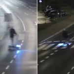 Z tyloma promilami na hulajnodze. Od razu trafił do szpitala (FILM)