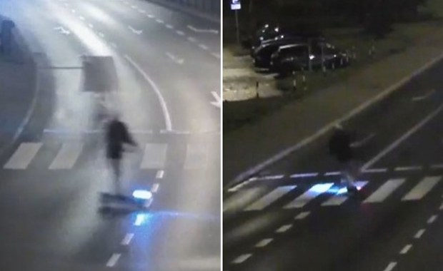 Z tyloma promilami na hulajnodze. Od razu trafił do szpitala (FILM)