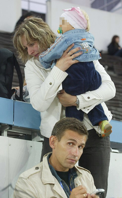 Z żoną Agnieszką i córką w 2005 r., fot.Piotr Bławicki &nbsp;