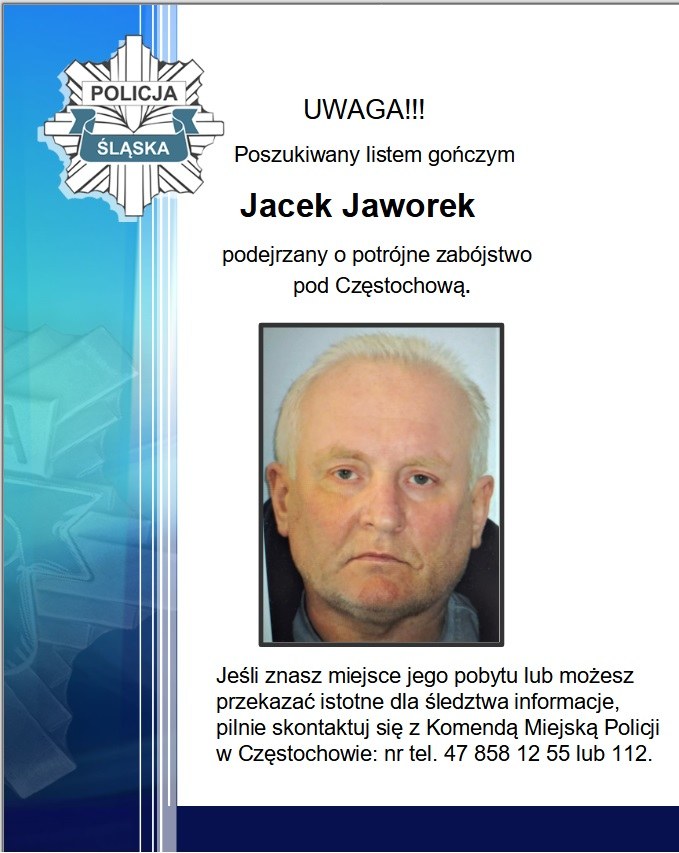 Za Jackiem Jaworkiem wydano list gończy /Policja
