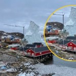 zmiany klimatu Za oknem pojawiła się góra lodowa. Władze ostrzegają mieszkańców