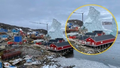 Za oknem pojawiła się góra lodowa. Władze ostrzegają mieszkańców