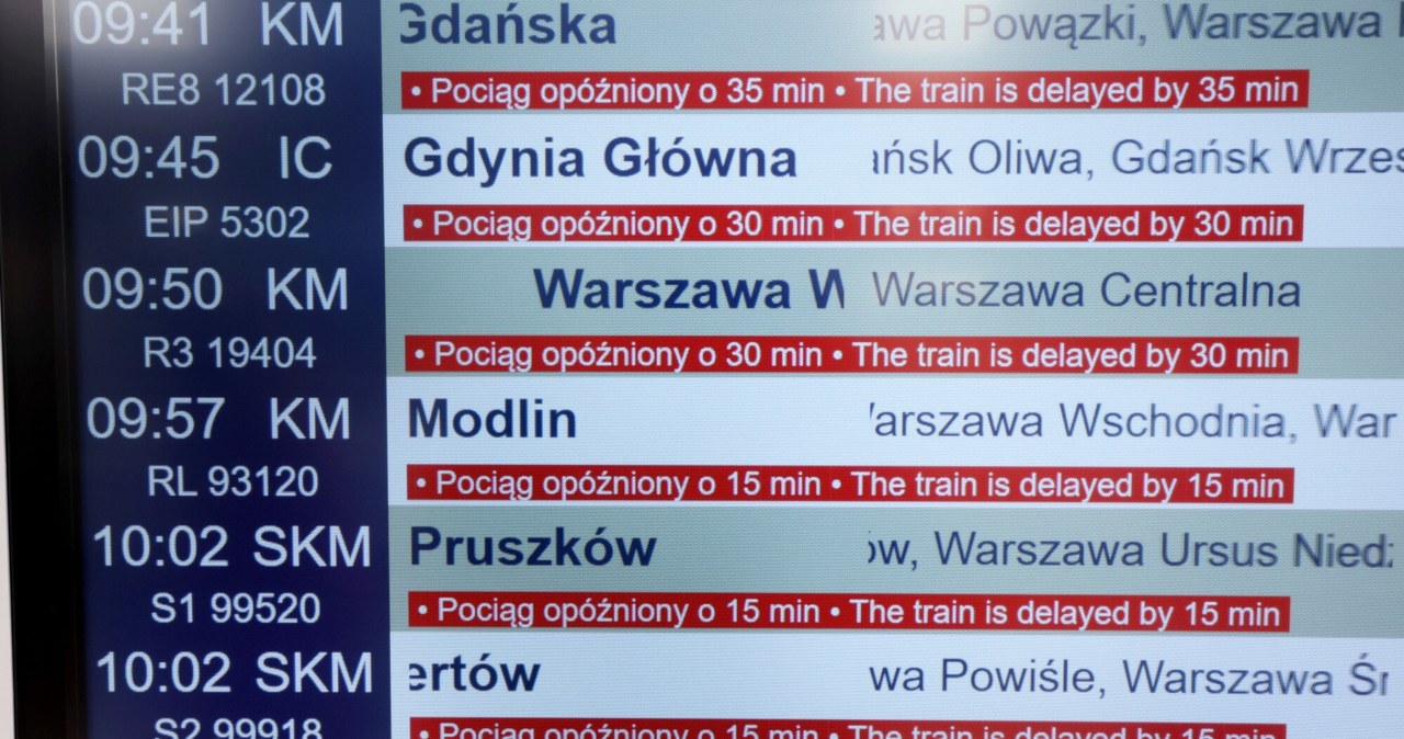 Za opóźnienie pociągu należy się odszkodowanie, ale są warunki. /Wojciech Olkuśnik /East News
