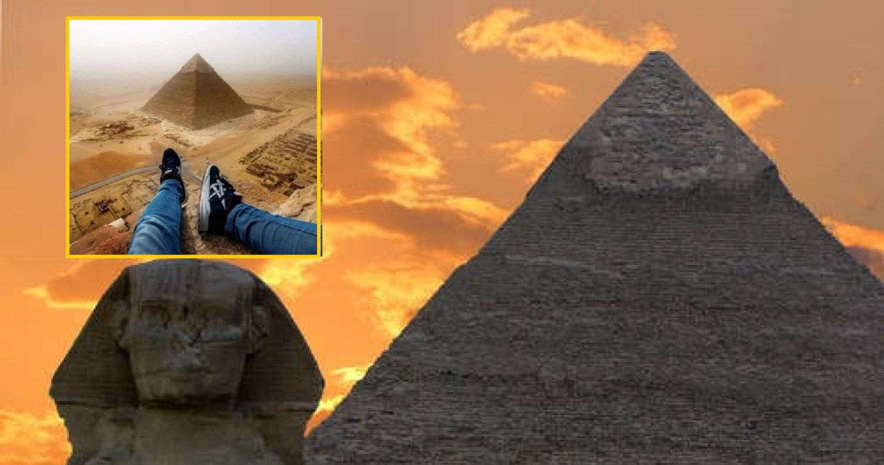 Za wejście na szczyt Wielkiej Piramidy grożą trzy lata więzienia /East News
