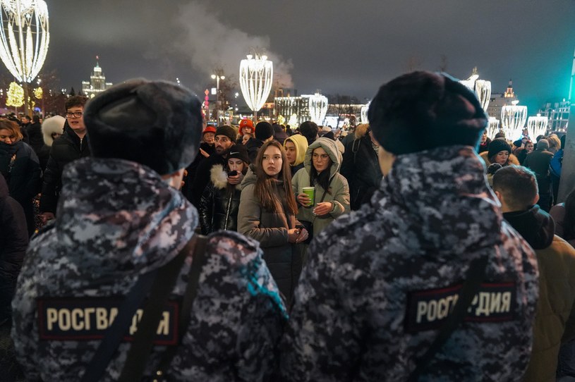 "Zabawa" sylwestrowa w centrum Moskwy /AFP