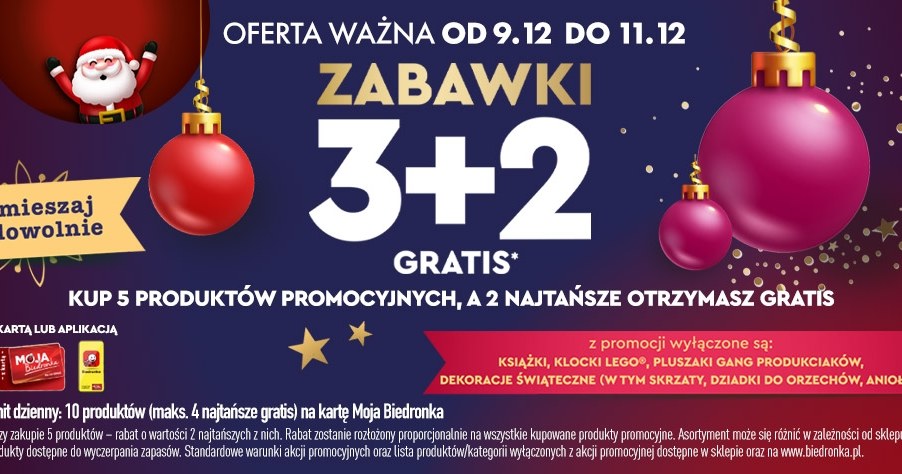 Zabawki 3+2 gratis w Biedronce! /Biedronka /INTERIA.PL