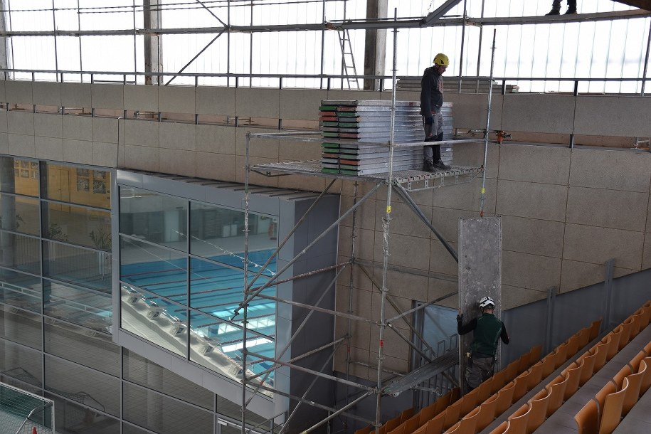 Zabezpieczanie uszkodzonej elewacji potrwa kilkanaście dni /UM Szczecin /