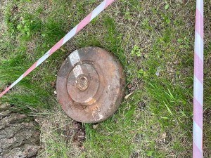 Zabezpieczony niewybuch z II wojny światowej /foto. Policja Śląska /Policja