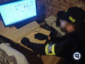 Zabezpieczony sprzęt komputerowy /CBZC /Policja