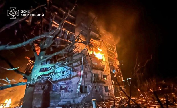 Zabici, dzieci wśród rannych. Nocne ataki Rosji na Ukrainę