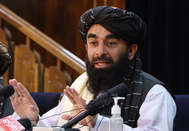 Zabihullah Mujahid, rzecznik talibów /STRINGER /PAP/EPA
