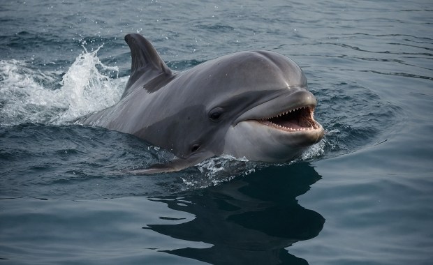 Zabłąkany delfin pływa po Tamizie w Londynie [FILM]