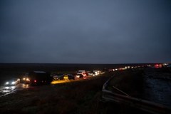 Zablokowana droga Chersoń - Mikołajów