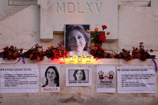 Zabójstwo dziennikarki wstrząsnęło Maltą /DOMENIC AQUILINA /PAP/EPA